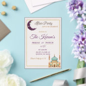 Boho  Minimalist Mosque Ramadan Iftar Party  アクリル招待状 (インサイチュ (ウェディング))