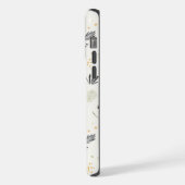 Boho Minimalist Nature Pattern - Abstract Pastel iPhoneケース (左側面)