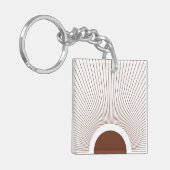 Boho Minimalist Sun キーホルダー (正面左)