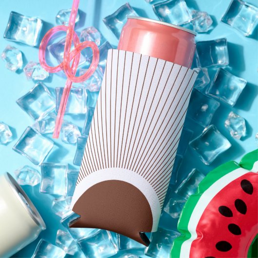 Boho Minimalist Sun スリム缶クーラー (インサイチュ 夏)