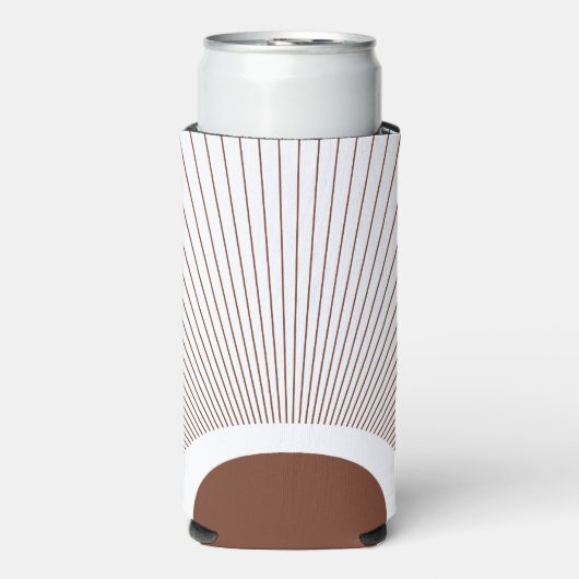 Boho Minimalist Sun スリム缶クーラー (Seltzer正面)