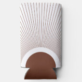 Boho Minimalist Sun スリム缶クーラー (裏面)