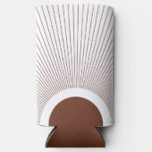 Boho Minimalist Sun スリム缶クーラー (正面)