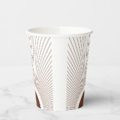 Boho Minimalist Sun 紙コップ (左)