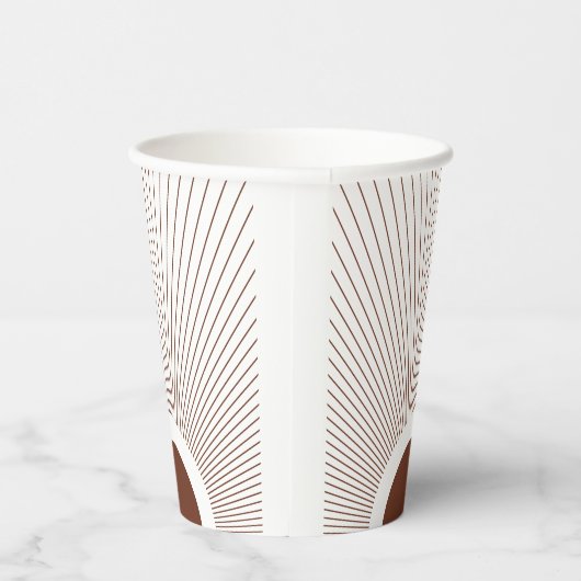 Boho Minimalist Sun 紙コップ (右)