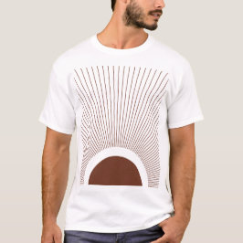Boho Minimalist Sun Tシャツ