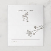 Boho Minimalist Wildflower Wedding プレイスカード (外部開封)