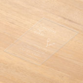 Boho Minimalistic Transparent Wedding Invitation アクリル招待状 (レイダウン)