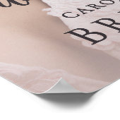 Boho Modern Arch Photo Bridal Shower Welcome ポスター (角)