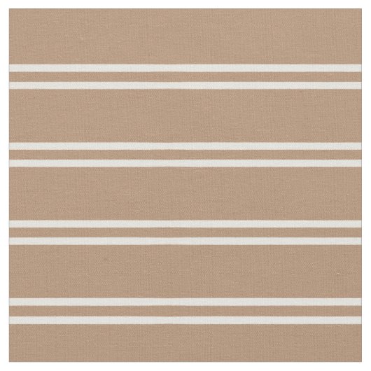Boho Modern Gender Neutral Striped Simple Brown ファブリック (クローズアップ)