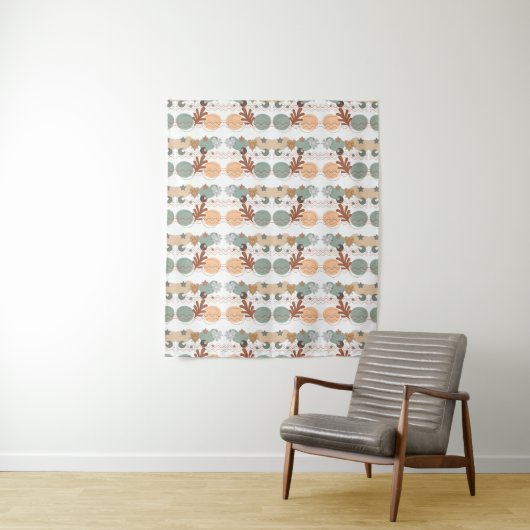 Boho modern geometric wallpaper タペストリー (インサイチュ)