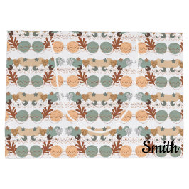 Boho modern geometric wallpaper ラージペーパーバッグ