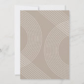 Boho Modern Minimal Photo Arch Grad Announcement 招待状 (裏面)