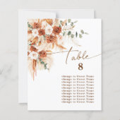 Boho Modern Terracotta Floral Table 8 Seating   (裏面)