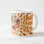 Boho Mom最高のが未パーソナライズされた時に写真を撮る ジャンボコーヒーマグカップ (正面右)