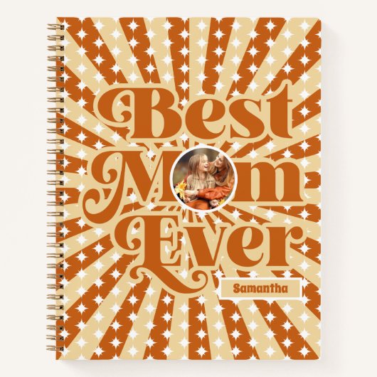 Boho Mom最高のが未パーソナライズされた時に写真を撮る ノートブック (正面)