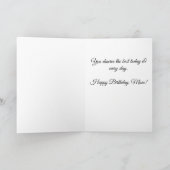 Boho Mom Birthday Card, Teal Pink Mandala カード (内部)