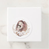 Boho Mommyとベビーヘッジホッグ赤ちゃんシャワーありがとう フェイバータグ (インサイチュ)