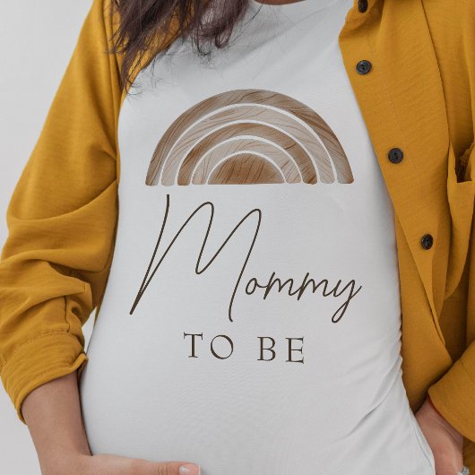 Boho Mommyエレガントが赤ちゃんシャワーに Tシャツ