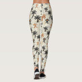 Boho Monkey Jungle Safari Pattern レギンス (裏面)
