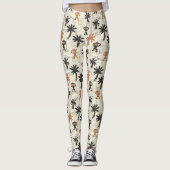 Boho Monkey Jungle Safari Pattern レギンス (正面)