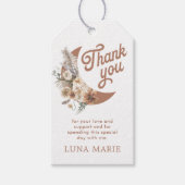 Boho Moon Baby 男女兼用 Showerのお願い ギフトタグ (正面)