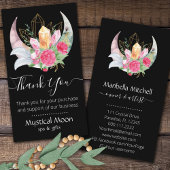 Boho Moon Crystals羽花ありがとう 名刺