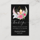 Boho Moon Crystals羽花ありがとう 名刺 (正面)
