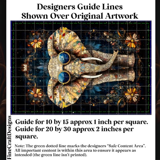 Boho Mosaic Elephant, Sunglasses, CP9 Decopage 薄葉紙