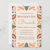 Boho Mother's Day Brunch Invitation Card 招待状 (正面)