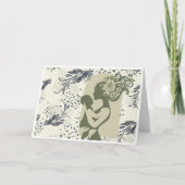 Boho Mother's Day Card(緑) シーズンカード (正面)