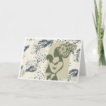 Boho Mother's Day Card（緑）