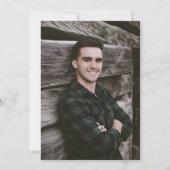 Boho Mountains Oh the place He will be graduation 招待状 (裏面)