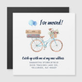 Boho Moving自宅住所のお知らせを移動 マグネット招待状 (正面/裏面)