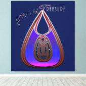 Boho My Treasure キャンバスプリント (インサイチュ (ウッドフロア))