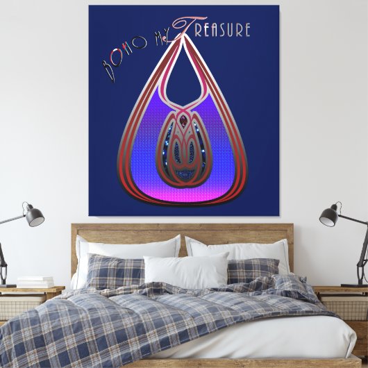 Boho My Treasure キャンバスプリント (インサイチュ (寝室))