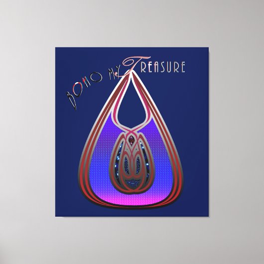Boho My Treasure キャンバスプリント (正面)