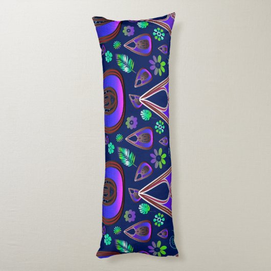 Boho My Treasure 0 Pattern ボディピロー (裏面 (縦))