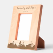 Boho Nature Rustic Anniversary Frame (portrait) レーザー彫刻フレーム (左)