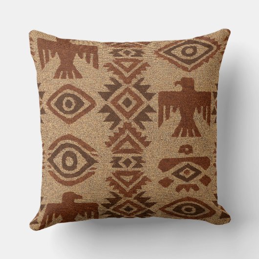 Boho Navajo Tribal クッション (裏面)