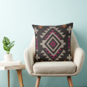 Boho Navajo Tribal Throw Pillow クッション (椅子)