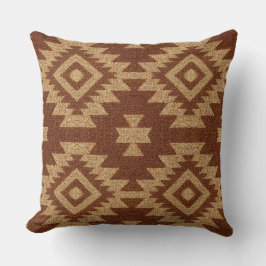 Boho Navajo Tribal Throw Pillow クッション