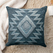 Boho Navajo Tribal Throw Pillow クッション (ブランケット)