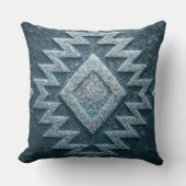 Boho Navajo Tribal Throw Pillow クッション (正面)