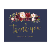 Boho Navyと金ゴールドフローラ結婚の皆様