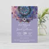 Boho Nebula Bloom | マンダラデザイン 招待状 (スタンド正面)