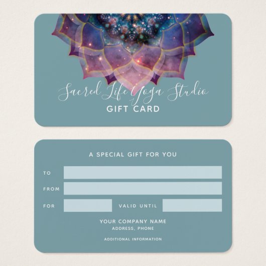 Boho Nebula Mandala、神秘的 (正面&裏面)