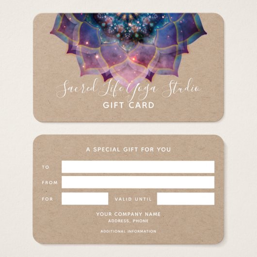 Boho Nebula Mandala、神秘的 (正面&裏面)