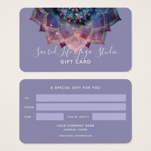 Boho Nebula Mandala、神秘的 (正面&裏面)