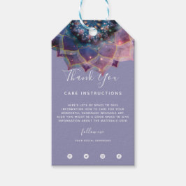 Boho Nebula Mandala、神秘的 ギフトタグ